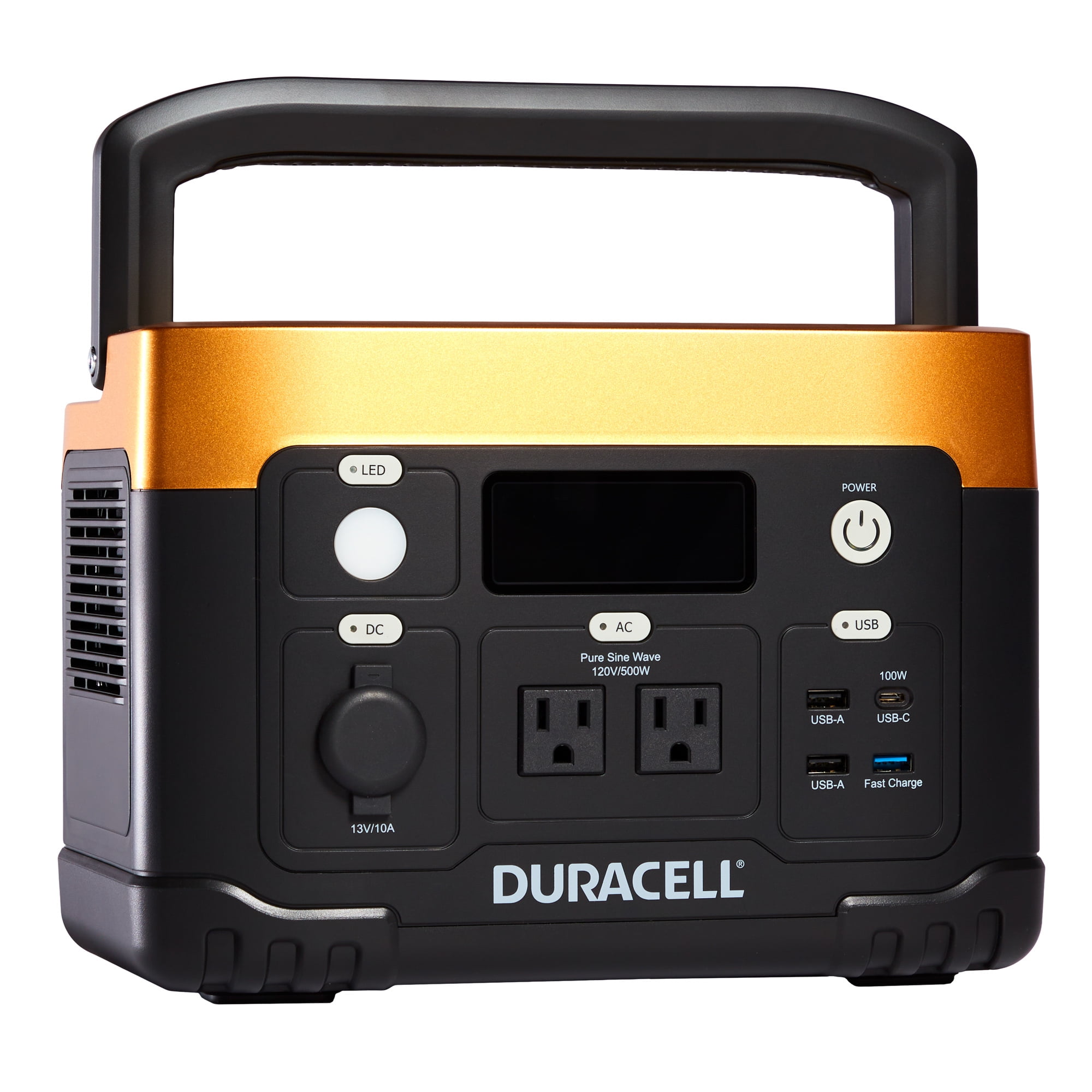 Duracell Portable Power Station 500W (515 Wh/120V) Lithium Battery Backup Portable Solar