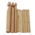 thumbnail image 6 of Brrnoo Crochet Kit,15Pcs Crochet Hooks Large Ergonomic Handle Bamboo Crochet 15mm/20mm/25mm Extra Thick Needles For Arthritic Hands,Bamboo Crochet Hook, 6 of 8