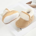 thumbnail image 6 of Unisex Newborn Baby Cotton Booties Non-Slip Sole for Toddler Boys Girls Infant Winter Warm Fleece Cozy Pure Color Shoes, 6 of 9