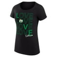 thumbnail image 2 of Women's G-III 4Her by Carl Banks Black Boston Celtics Super-Slim Fit Lightweight Basketball Love T-Shirt, 2 of 3
