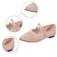 thumbnail image 7 of Women's Spring Ballet Style Flat Shoes Open Toe Pointed Toe Lace Up With Ankle Strap Soft Sole Comfortable Elegant Casual Footwear For Daily Wear Pink 41, 7 of 7