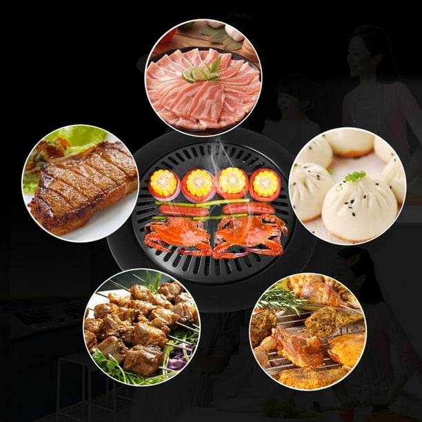 Mirror wind Master Grill Pan - Non-Stick Grilling Barbecue Smokeless Korean  BBQ Plate 
