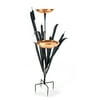 Achla Double Cattail Bird Bath, Copper