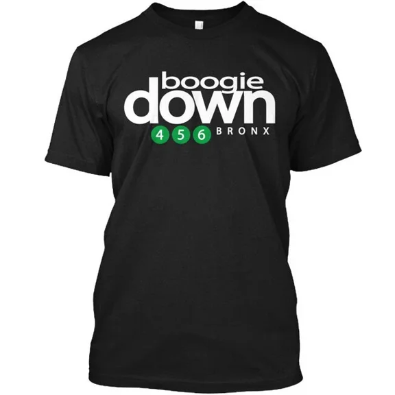 Boogie Down Bronx Nyc Subway - 456 T-Shirt Made in the USA Size S to 5XL