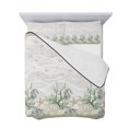 thumbnail image 7 of Sage Green Shell Twin Size Down Alternative Comforter, Lightweight Comforter Quilt Bedding Set with Pillow Shams Coastal Nautical Seahorse Conch Coral All Seasons Bed Comforter Duvet Insert 68"x86", 7 of 7