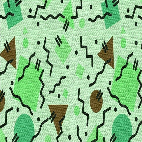 Ahgly Company Indoor Square Patterned Dragon Green Area Rugs, 8' Square