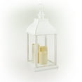 thumbnail image 5 of Alpine Corporation White Candlelit Lantern with LED Lights, 22 inch, 5 of 14