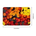 thumbnail image 3 of Front Door Mat Indoor Outdoor Outside Entrance - 16*24in Washable Marigold Flowers In Different Colors Thin Bathroom Rugs Fit Under Door, Bath Rugs for Bathroom, Kitchen Rugs Mats for Floor, 3 of 6