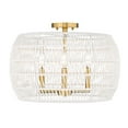 thumbnail image 3 of Wry Lighting Ellie 4-light Semi-Flush Mount in Modern Brushed Gold, 3 of 10