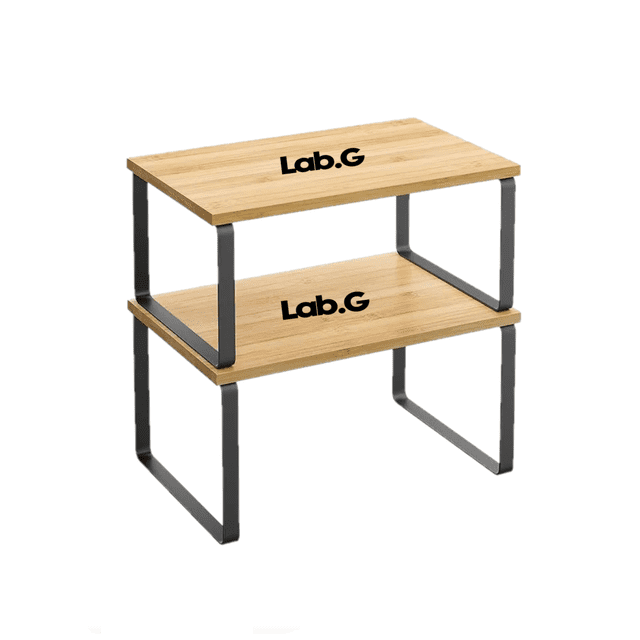 Estante Organizador De Almacenamiento Para Gabinete bambú Lab.G Madera