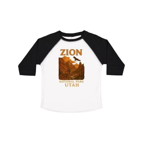 Inktastic Zion National Park Utah Vintage Landscape Art Boys or Girls Toddler T-Shirt