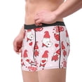 thumbnail image 2 of Pofeuu Valentine Gnomes Print Men’s Boxer Briefs, Moisture-Wicking Underwear, Regular,Trunk-XX-Large, 2 of 5
