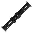 thumbnail image 4 of Correa de reloj ajustable Correa de reloj impermeable transpirable de doble color de silicona para Iwatch Negro carbón 42 mm / 1,65 pulgadas 44 mm / 1,73 pulgadas 45 mm / 1,77 pulgadas 49 mm / 1,93 p, 4 of 10