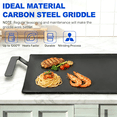 thumbnail image 6 of Carbon Steel Griddle, Professional Cookware , Crafted in Sweden, Induction Compatible, Like Cast Iron but Better, 6 of 6