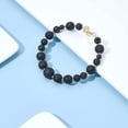 thumbnail image 5 of DIY Bead Stretch Bracelets Making Kits Including Natural Lava Rock Round Beads Tibetan Style Alloy Spacer Beads and Elastic Thread, 5 of 7