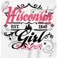 thumbnail image 2 of Wisconsin Fancy Feminine Filagree Women's Graphic T Shirt Tees Brisco Brands S, 2 of 5