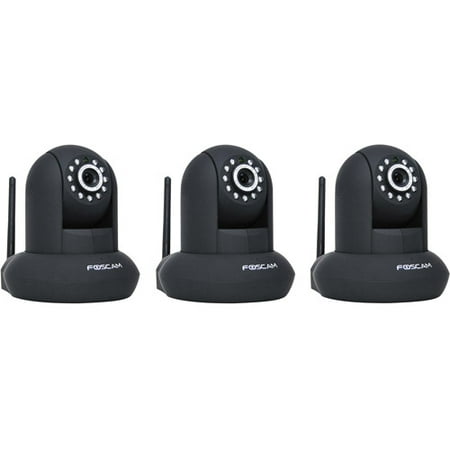 Foscam Plug and Play 1.3 Megapixel Wireless IP Camera, Black