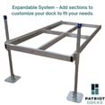 thumbnail image 2 of Patriot Docks Low Profile Stationary Dock with Gray Poly Decking, 4’ Pipe Support Kit (10504), 2 of 7