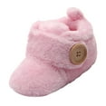 thumbnail image 3 of 1 par de bonitos zapatos para bebés y niños, suela suave, cálidos, para antes de caminar en invierno. 9-15 meses, 3 of 9