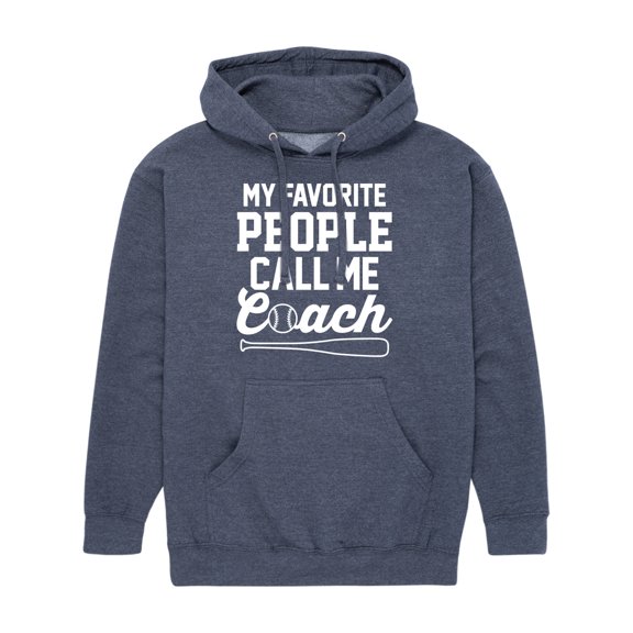 Instant Message - My Favorite People Call Me Coach - Men's Pullover Hooded Fleece Sweatshirt