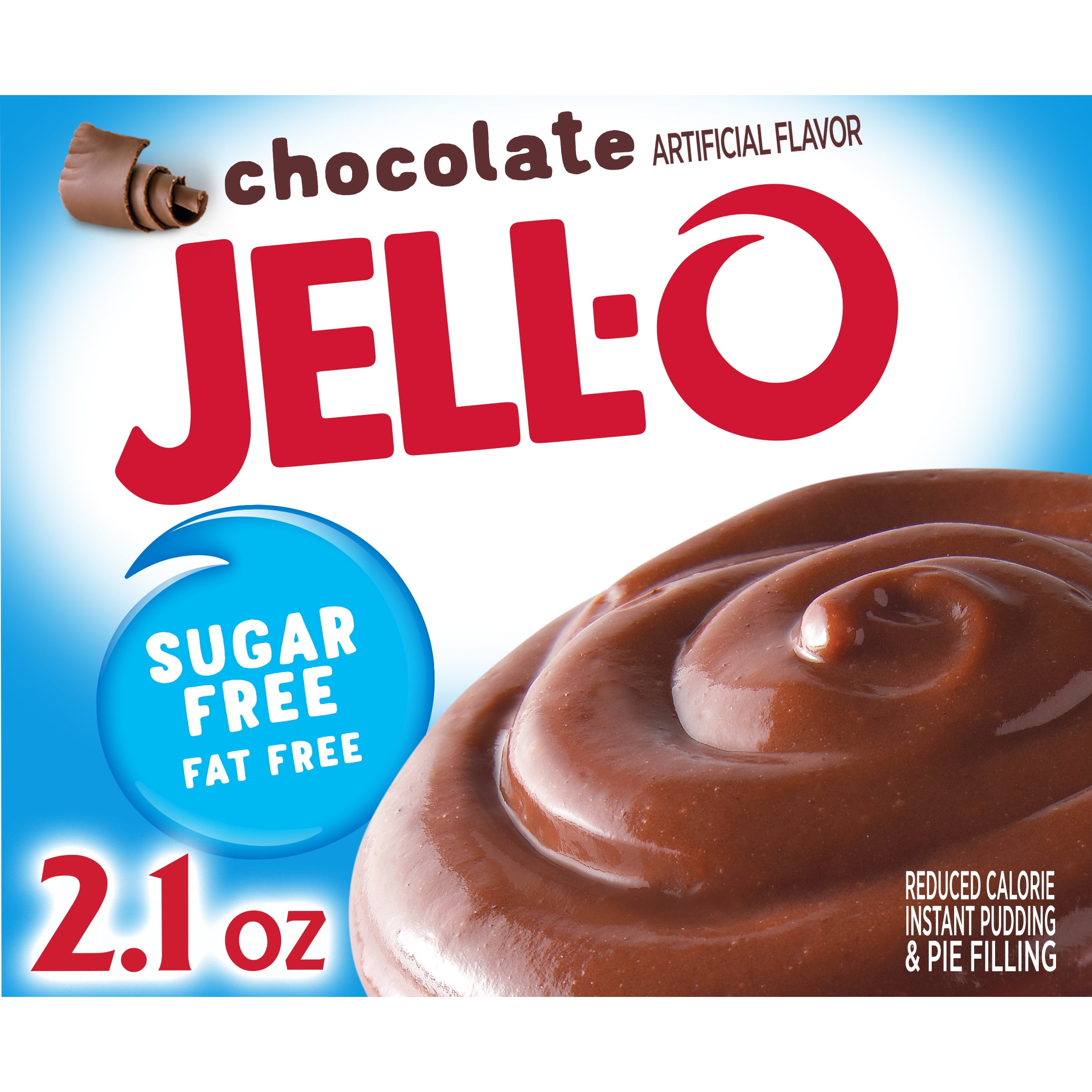 Jell-O Chocolate Sugar Free Instant Pudding Mix & Pie Filling, 2.1 oz. Box