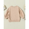 thumbnail image 3 of Bagilaanoe Toddler Baby Girl Boy Casual Sweatshirt Long Sleeve Letter Print Pullover 6M 12M 18M 24M 3T Kids Fall Loose Tee Tops, 3 of 8