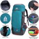 thumbnail image 5 of Mochila de senderismo de 65 l, impermeable, para deportes al aire libre, mochila de viaje para hombr weikani estándar, 5 of 7