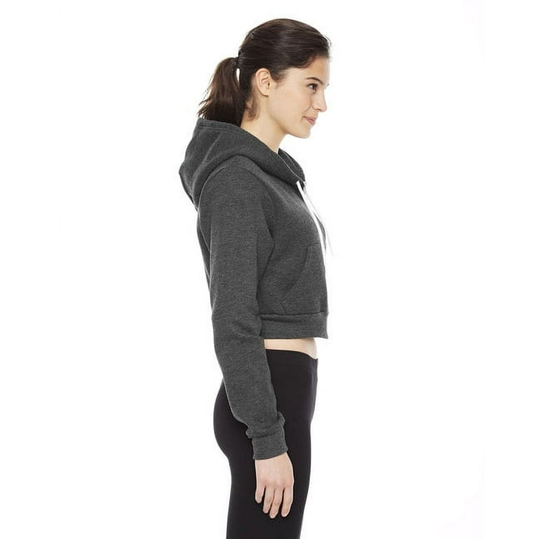 American Apparel F397W Ladies Cropped Flex Fleece Zip Hoodie