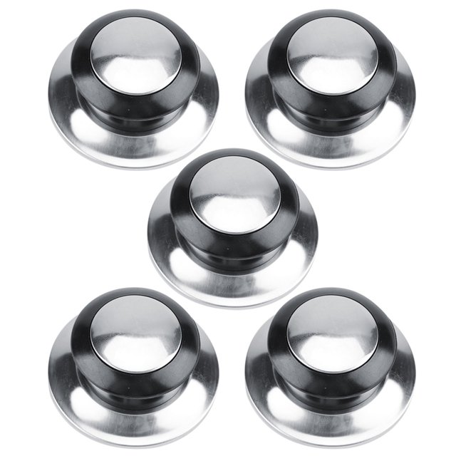 Tapa De Utensilios De Cocina, Tapa Negra De Metal, Baquelita Duradera Premium Plateada Para Cocina Doméstica ANGGREK Otros