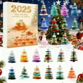 thumbnail image 5 of Sea Glass Christmas Tree Advent Calendar - Handmade Miniature Christmas Tree Shape, 24 Collectible 2D Acrylic Hanging Ornaments, 24-Day Holiday Countdown for Xmas Decor & Gifting, 7*10.2in, 5 of 5