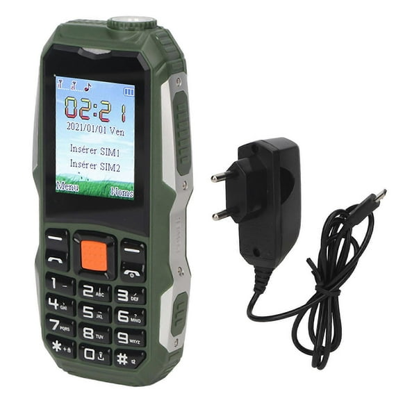 Q1 2g Cell Phone Unlocked Dual Sim Smartphone With Large Buttons 2800mah Battery Mobile Phone For The Elderly 100?240v Green Eu Plug