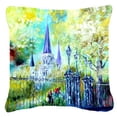 thumbnail image 2 of Carolines Treasures MW1183PW1818 Across the Square St Louis Cathedral Canvas Fabric Decorative Pillow 18H x18W, 2 of 2