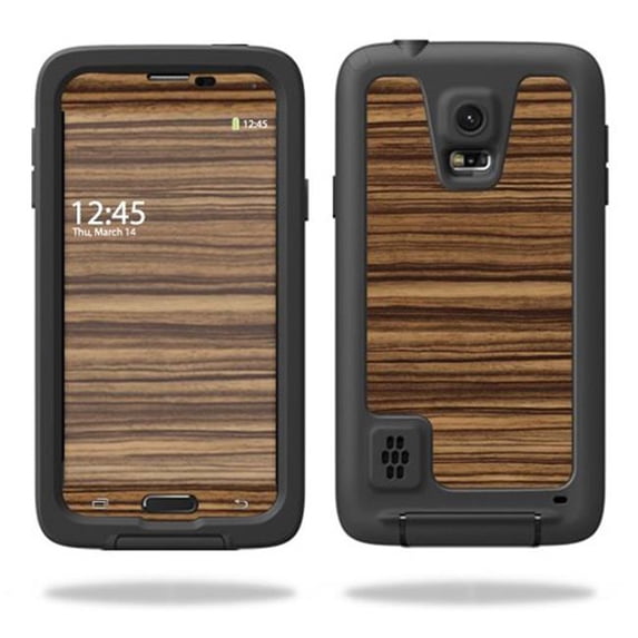 MightySkins LIFSGS5-Dark Zebra Wood Skin for Lifeproof Samsung Galaxy S5 Case Wrap Cover Sticker - Dark Zebra Wood