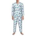 thumbnail image 3 of Fotbe Cool Giraffe Pijama de Hombre con Estampado de Manga Larga, Conjunto de 2 Piezas, Ropa de Dormir Suave y Cómoda con Bolsillos-Large, 3 of 7