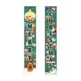 thumbnail image 3 of Banners de Feliz Navidad, decoraciones navideñas para interiores y exteriores de Año Nuevo, letrero de bienvenida de Navidad rojo brillante para porche colgante para pared de casa, fiesta navideña, 3 of 5