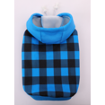 thumbnail image 1 of QBLEEV Etra Warm Fleece Lined Dog Coat for Small Medium Dogs, British Style Plaid Dog Hoodie with Leash Hole for Cold Weather/Winter/Christmas Dog Apparel Blue，M, 1 of 7