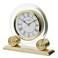 thumbnail image 2 of Wm. Widdop Horloge Ronde pour Manteau en Verre et Or, 2 of 2