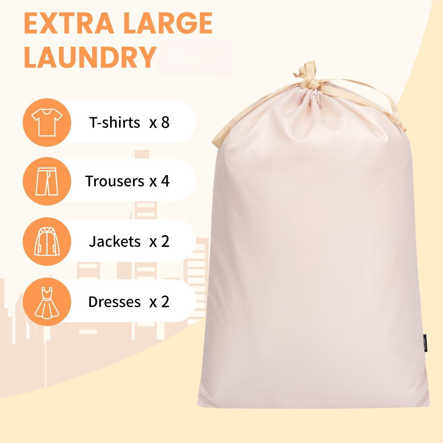 6 Set Packing Cubes Luggage Organizers For Travel Accessories-beige