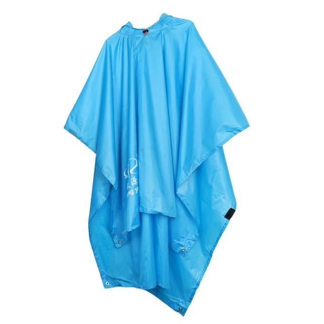 Cubierta multifuncional del poncho del impermeable, de una pieza del impermeable del poncho de la ropa impermeable que camina Azul Baoblaze Impermeable para caminatas