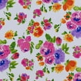 thumbnail image 2 of Zelouf St Poplin Print  , Sewing, DIY, Crafts Fabric by the Yard, 136 Wht/fush, 7 Yard, 2 of 2