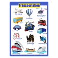 thumbnail image 2 of Pósteres educativos de aprendizaje temprano divertidos para niños en edad preescolar y niños pequeños Transport_1, 2 of 7