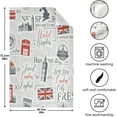 thumbnail image 3 of SKYSONIC 4 Pack London Theme Kitchen Towels Soft Highly Absorbent Dish Towels Reusable Tea Towels Set 28 x 18 Inch, 3 of 7