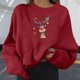 thumbnail image 2 of Sudaderas Recortadas de Navidad Para Mujer Moda Casual Manga Larga Impreso Ladies Tops Odeerbi ODB209152, 2 of 9