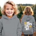 thumbnail image 2 of Generic Toddler Baby Girls Boys Fall Letter Flower Print Hoodie Casual Thin Sweatshirt Autumn Winter Clothes for Home Outdoor Indoor（7-8 Years Gray）, 2 of 4