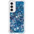 thumbnail image 2 of Case for Samsung Galaxy S23 FE Case Glitter Liquid Cute Clear Phone Case Floating Quicksand Shockproof Protective Bumper Soft TPU Case for Samsung Galaxy S23 FE Love Blue YB, 2 of 14
