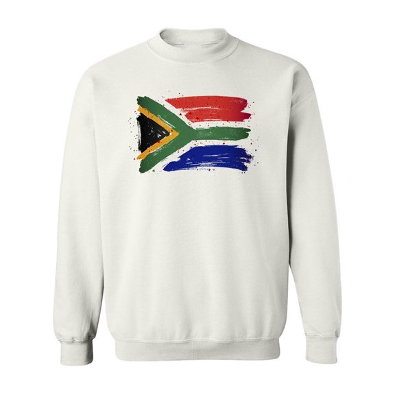 South Africa Flag Colored Points Sweatshirt Men -Image by Shutterstock, Male x-Large