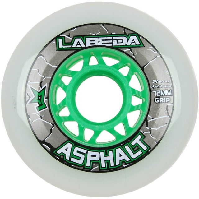 Labeda Wheels Inline Roller Hockey Gripper Asphalt Outdoor White 72mm 83A x1