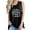 Black, variant on Women's Letter Print Sleeveless Tank Top for Layering Stretch L