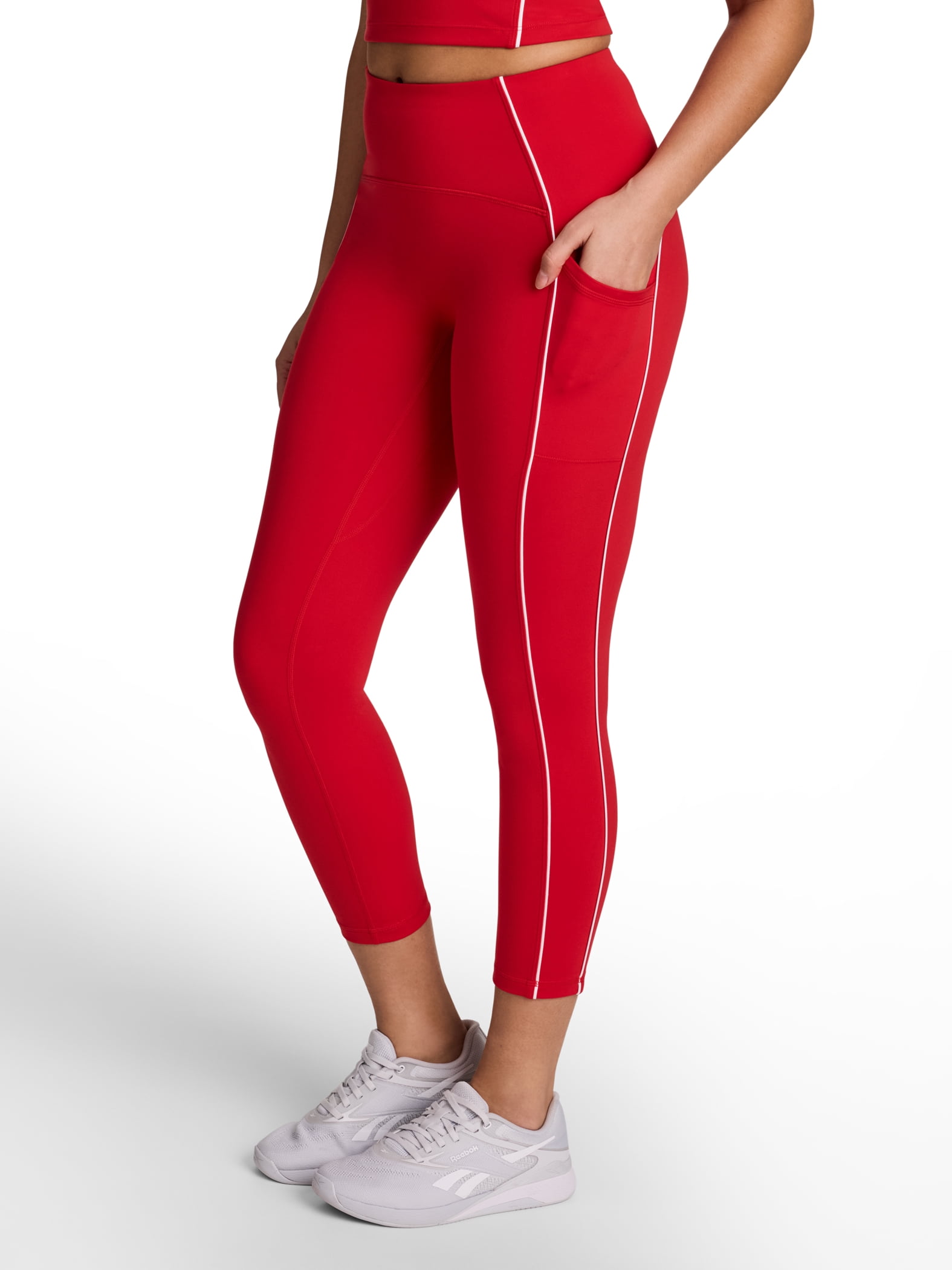 Reebok Women's and Women's Plus Team Player High Rise Capri Legging, Sizes XS-4X