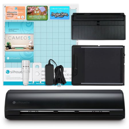 Silhouette Black Cameo 5 with Electrostatic Grip Mat Attachment